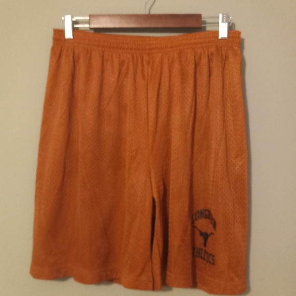 UT Longhorn Athletics M Mens Mesh Athletic Shorts in Orange n Black - Picture 6 of 9